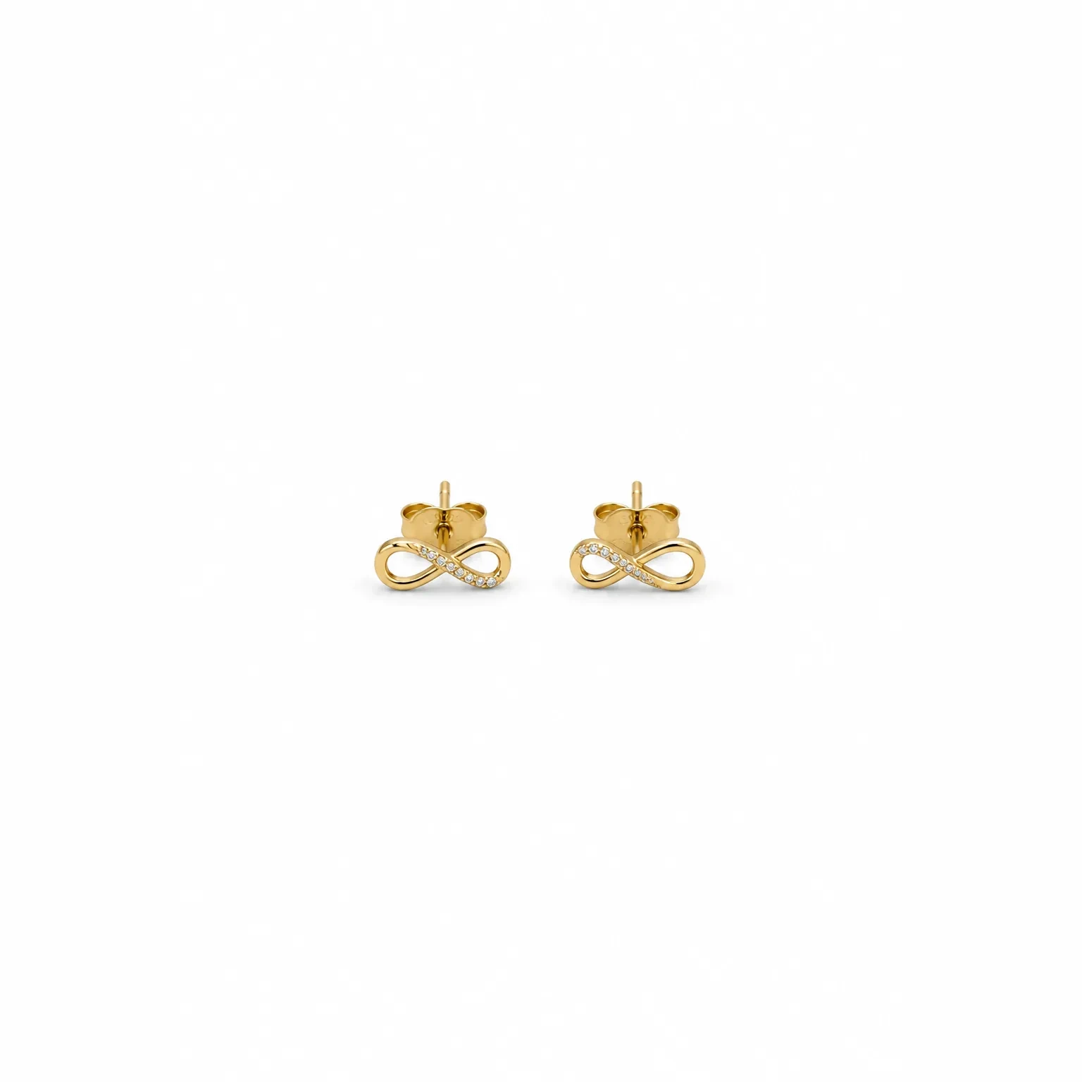 CE70-2-2 Cercei Infinit - Placare Aur 14K - imagine 2