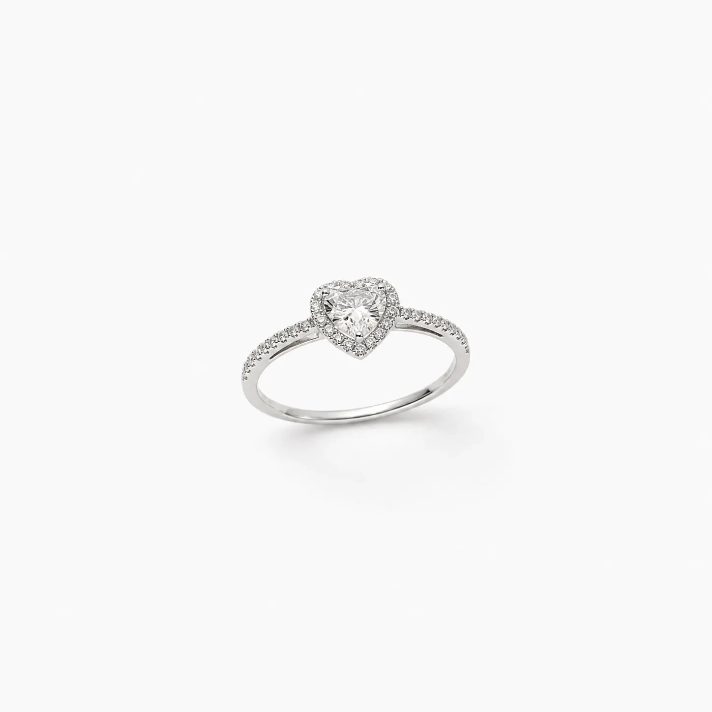 I130-1-2 Inel Inima Pave - Argint 925 - imagine 2
