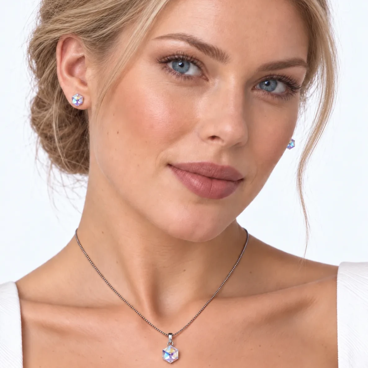 S210-2-4 Set Cub Aurore Boreale - Argint 925 - imagine 4