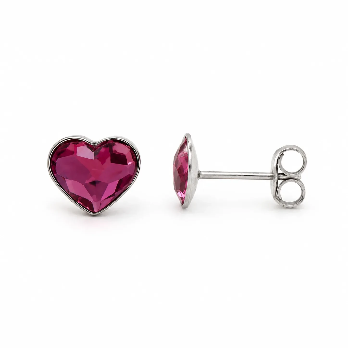 S215-3-1 Set Inima Dark Rose - Argint 925 - imagine 1