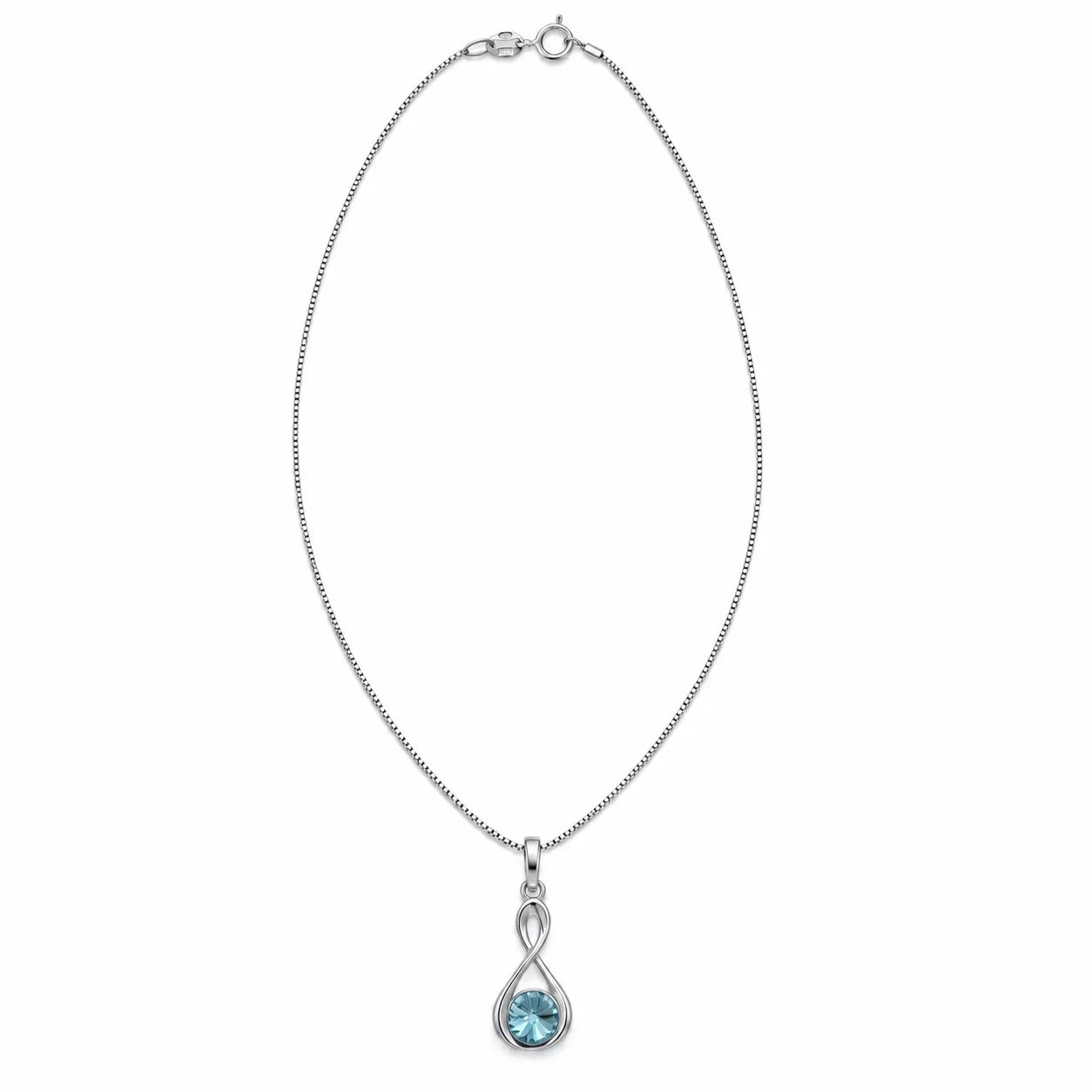 S230-6-1 Set Infinit Aquamarine - Argint 925 - imagine 1