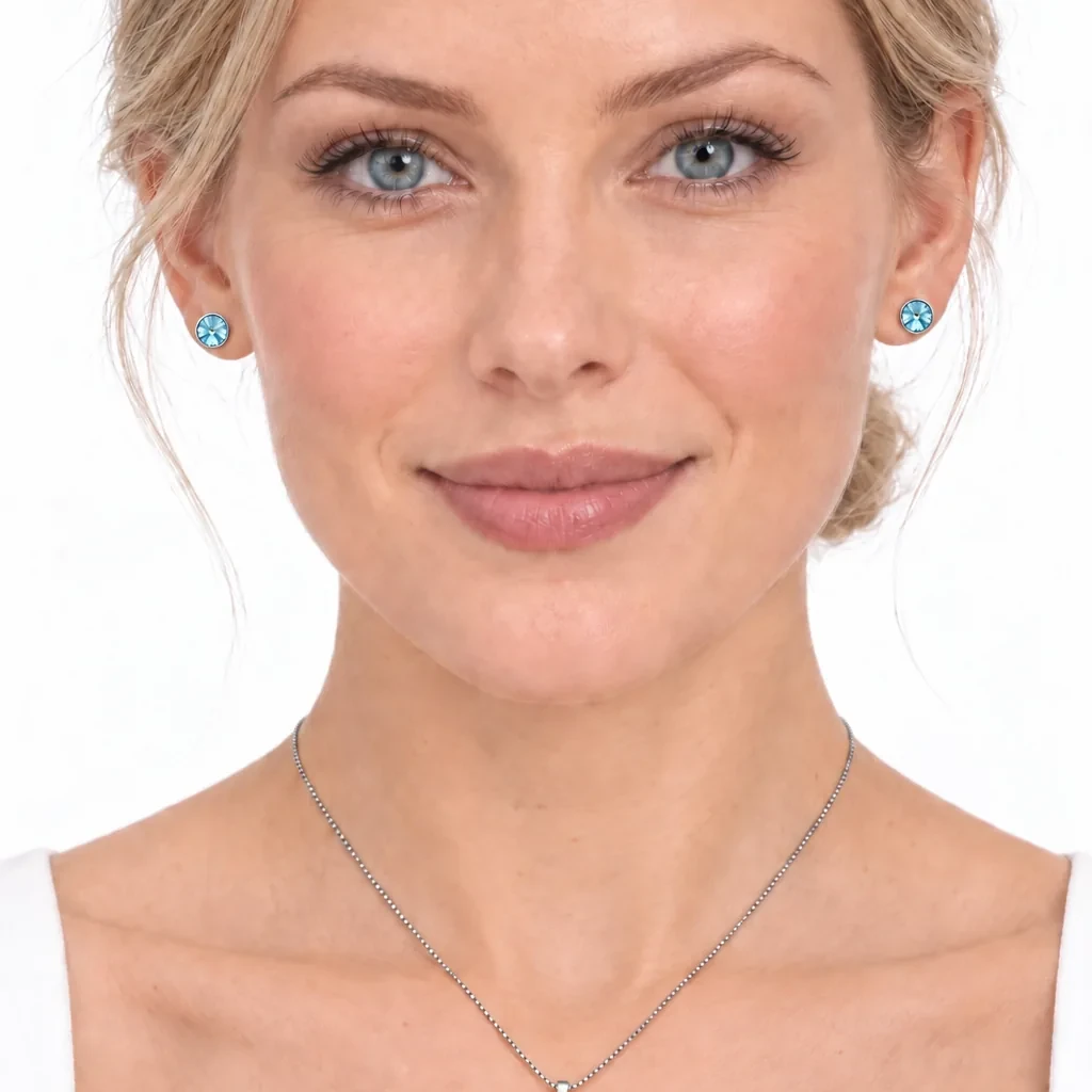 S230-6-4 Set Infinit Aquamarine - Argint 925 - imagine 4
