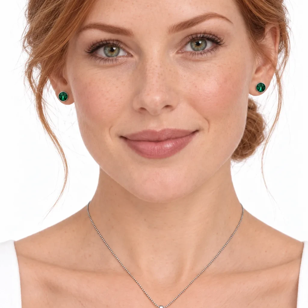 S230-9-4 Set Infinit Emerald - Argint 925 - imagine 4