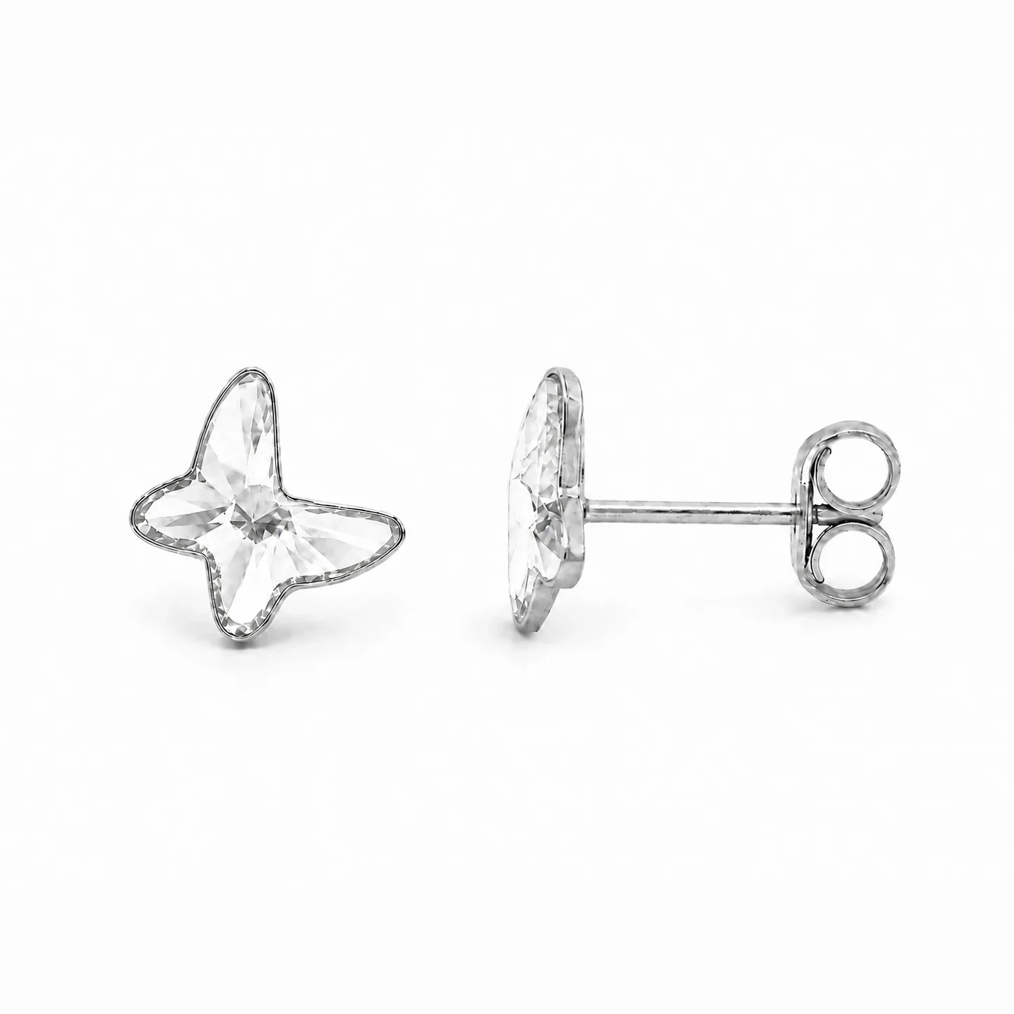 S275-3-1 Set Fluture Crystal - Argint 925 - imagine 1